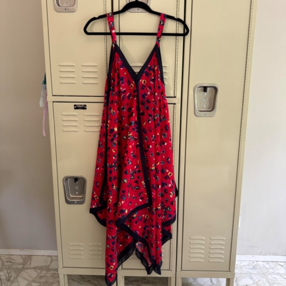 Jason Wu Red Handkerchief Leopard Print Dress SIZE 6 - Picture 6 of 8